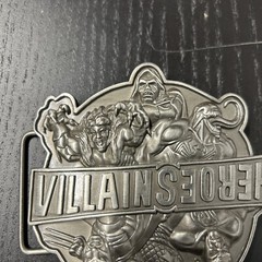 Heroes Villains Belt Buckle Marvel 2009 Reversible Up Down Nice! Captain America