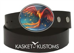 Phoenix Rising Belt Buckle – Greek Mythology Handmade Quality Buckle – 631