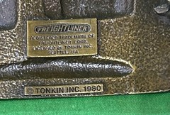 Vintage 1980 Freightliner Semi Truck Belt Buckle Tonkin Inc Metal M 41