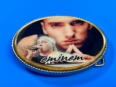 Eminem Slim Shady Led Multi Color Light Flashing Belt Buckle W/ Fresh Battery!