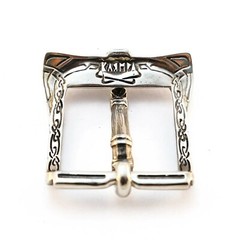 German silver belt buckle Viking Axe, pin type Old Norse Scandinavian military