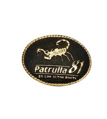 Los Altos Boots Patrulla 81 Scorpion Extra Large Western Belt Buckle