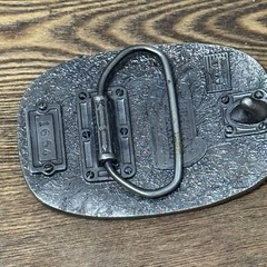 Metal Police Belt Buckle Bakery 1988 #1654 Serve & Protect Law Enforcement Badge