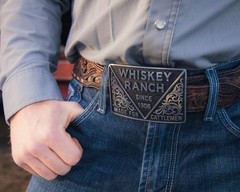 Montana Silversmiths Officially Licensed Whiskey Bent Western Belt Buckle