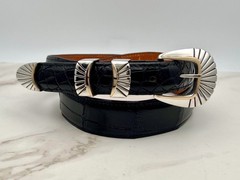 BG Mudd BGM .925 Sterling 14K Gold Tom Taylor Santa Fe 1” buckle set