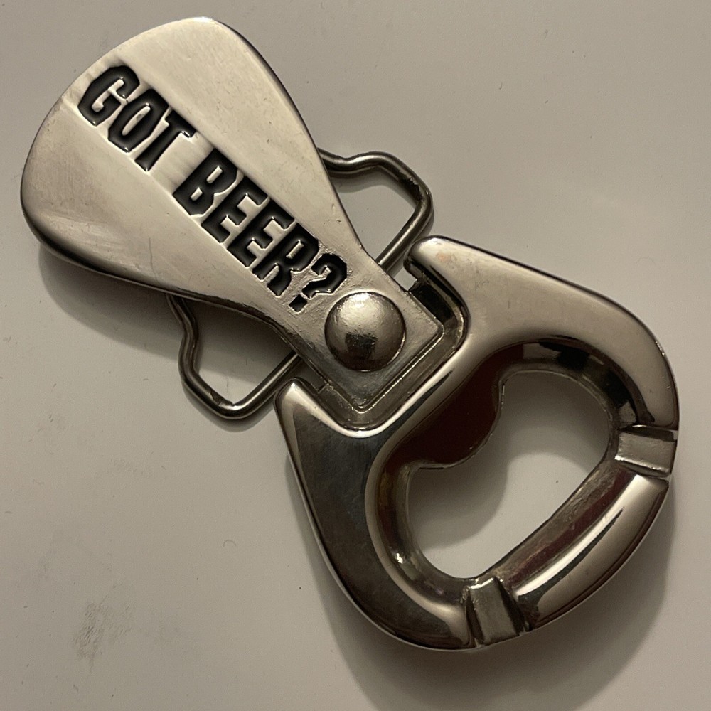 Got Beer Bottle Opener Belt Buckle: New, Great Condition, 4 Inch Long