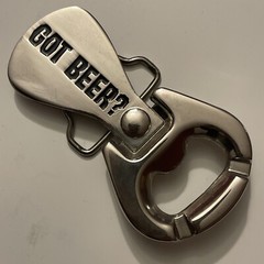 Got Beer Bottle Opener Belt Buckle: New, Great Condition, 4 Inch Long