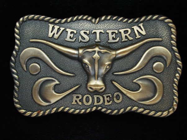 PA07163 REALLY NICE **WESTERN RODEO** TROPHY WESTERN & COWBOY BELT BUCKLE