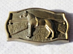 Vintage 1970s USA Horse Sport Riding Metal Belt Buckle Country Cowboy Cowgirl