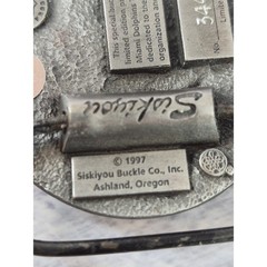 Vintage 1997 Miami Dolphins Siskiyou Belt Buckle Limited Edition NFL No 3445