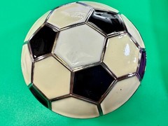 Soccer Foot Ball Large Figural Black & White Ultimate Sport Fan Gift Belt Buckle