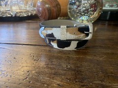 Taxco James Reid Style Sterling Silver « Tree Bark » Belt Buckle Set 27-30-1”✅