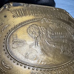 VTG Southern Comfort Vintage Belt Buckle Brass Metal Made In USA