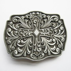 Celtic Keltic Cross Flowers Western Metal Fashion Belt Buckle