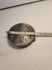 1926 Buffalo Nickel Design Belt Buckle Grt Amer. Chicago Beltbuckle Co. 1979