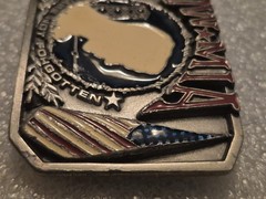 Bergamot MIA POW USA Belt Buckle Pre-Owned Free Shipping
