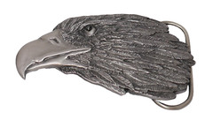 Siskiyou 1989 Bald Eagle Head Metal Belt Buckle #A-85