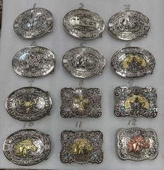 HORSE BUCKLE BELT MULTI SYLE WESTERN METAL FASHION ART BRAND NEW 4&Prime; X 3&Prime;