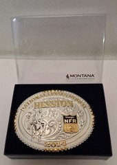 Montana Silversmiths Wrangler NFR Hesston 2014 Belt Buckle Limited Collectors