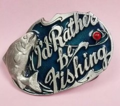 Mens Belt Buckle Fly Fishing Fish American Buckle Company 523