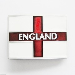 Flag of England St George&rsquo;s Cross Belt Buckle