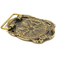 Helm of Awe belt buckle, Viking Helm of Terror Old Norse Scandinavian Pagan