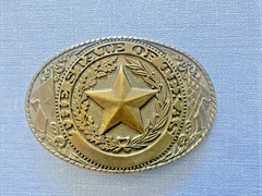 Vintage « The State Of Texas » The Great American Buckle Co. Belt