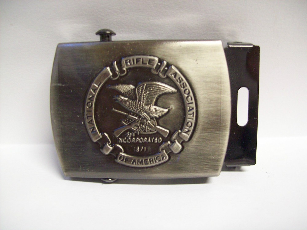 National Rifle Association Of America NRA Web Belt Buckle 2 3/8&Prime; X 1 3/8&Prime;