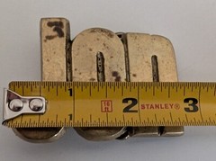 Baron name belt buckle 1978 solid brass BBB vintage 70s “JON” Taiwan