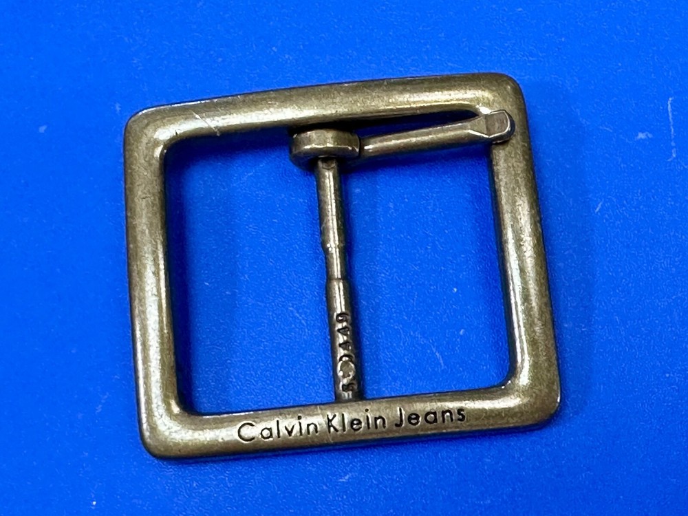 Replacement Center Bar Silver Tone Dress Belt Buckle Calvin Klein Jeans