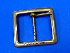 Replacement Center Bar Silver Tone Dress Belt Buckle Calvin Klein Jeans