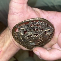 Brutalist Medieval Modernist Lion Big Belt Buckle