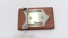 Artisan Nathan Shands exotic wood,turquoise,lapis malachite inlay belt buckle