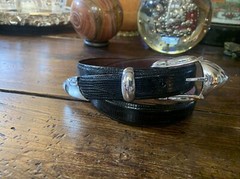 Old Pawn James Reid Style Sterling Silver Belt Buckle Nu 🦎28-31-1”