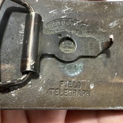 WELLS FARGO & CO Express Train BELT BUCKLE FIELD TELEGRAPH 1877