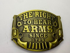 The Right to Bear Arms Since 1789 USA Gun Rights Commemorative Belt Buckle