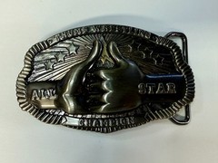 Thumb Wrestling All-Star Champion Trophy Award 2005 SMC LLC. Belt Buckle