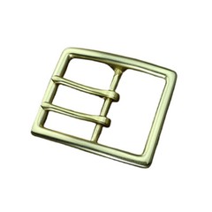 Heavy Duty Solid Brass Double Prong Belt Buckle Fits 48mm-50mm Waistband
