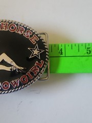 « Save A Horse Ride a Cowboy » Belt Buckle, 3.5&Prime;x2.5&Prime;, with Bottle Opener
