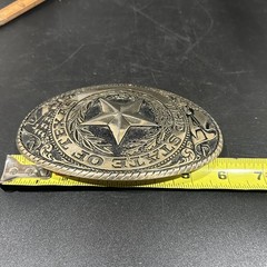 Large 6” The State of Texas Oversized Belt Buckle The Austin Collection
