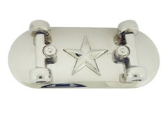 Skateboard Belt Buckles Skateboarders Skateboarding Skeleton Gold Silver Metal
