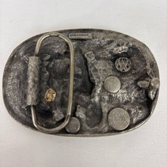 Vintage Bergamot Brass Works 1984 Motorcycle Biker Moto Belt Buckle N149 3D USA