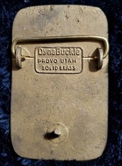 GEO STORE BELT BUCKLE. Solid Brass