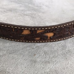 BRAZOS JOE Vintage Hand Crafted Western Leather Champion Series 46161 Size 42