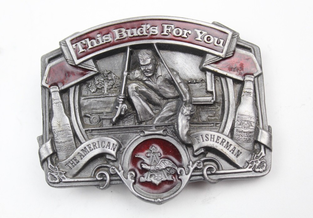 Bergamot Anheuser-Busch Inc. The American Fisherman A-175 Belt Buckle