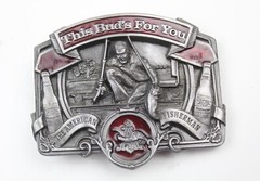 Bergamot Anheuser-Busch Inc. The American Fisherman A-175 Belt Buckle