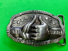 Thumb Wrestling All-Star Champion Trophy Award Belt Buckle New Condition