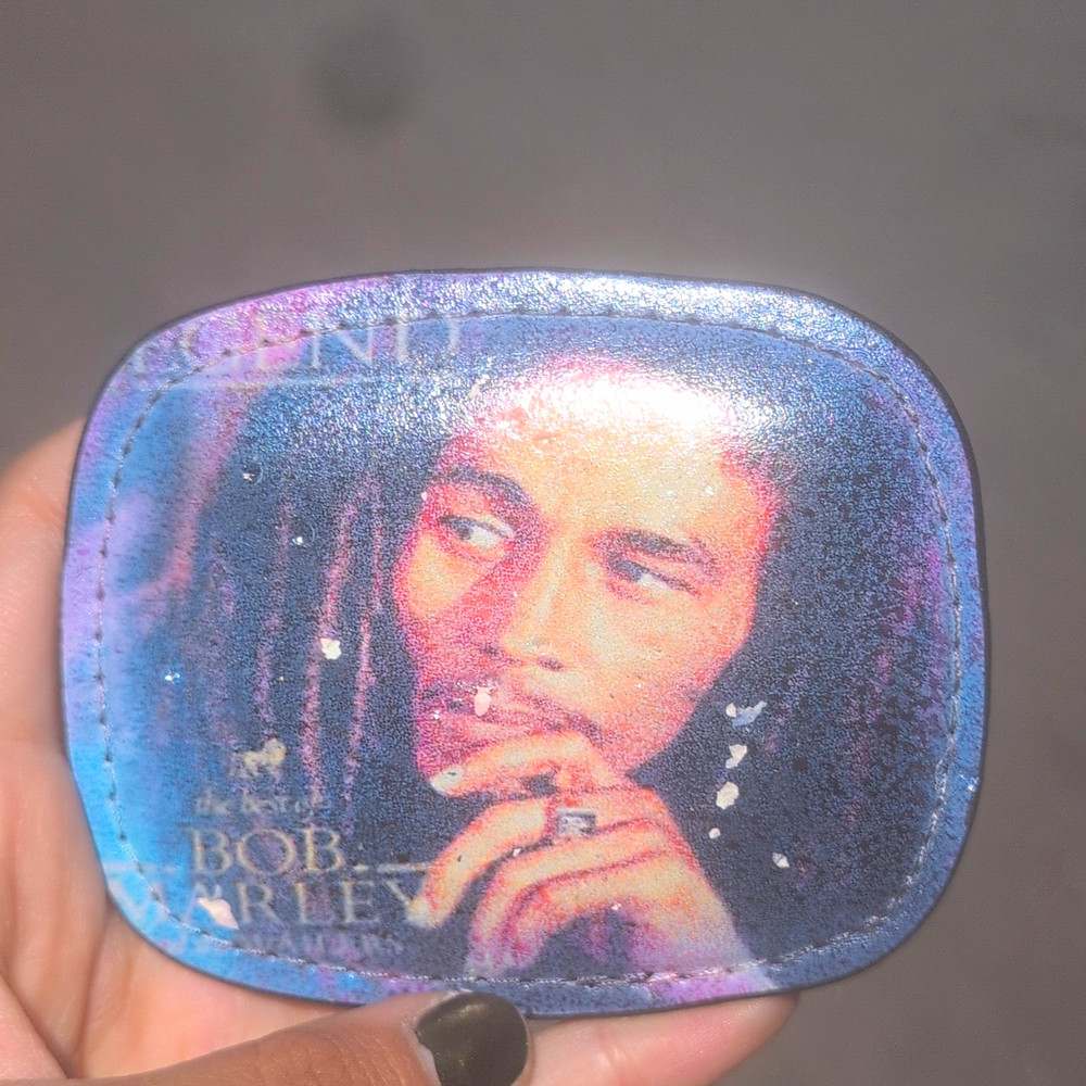 Bob Marley Metal Clip Belt Buckle Graphic Print Multicolor Fits 1.5 in