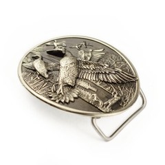 Mallard german silver belt buckle, Duck hunting, Trophy duck season hunter gift