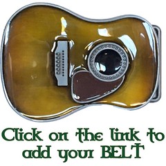 Acoustic Guitar Belt Buckle musical musician metal rock punk UK country